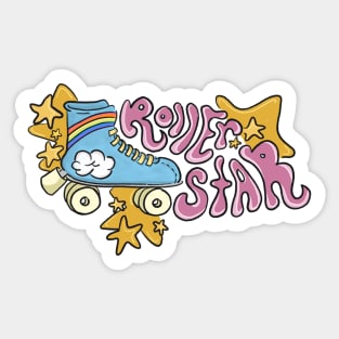 Roller Star Sticker